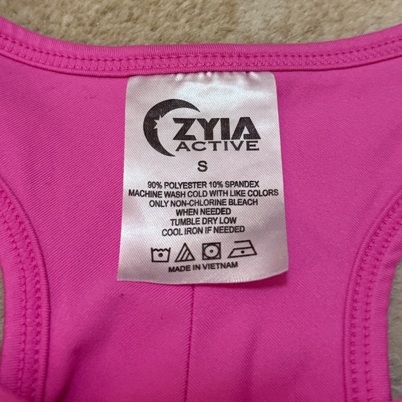 Zyia Active light pink racerback athletic tank top women’s size small - Picture 7 of 7